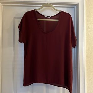 Burgundy Lush Blouse